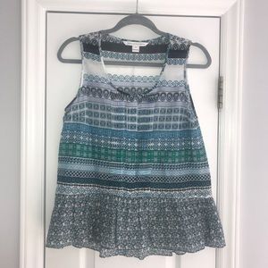 DVF Diane Von Furstenberg Kenna Peplum tank